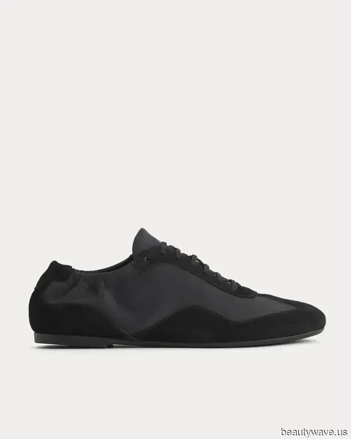 Not Leggings—This IYKYK pant trend appears even more stylish with black sneakers, particularly in this shade.