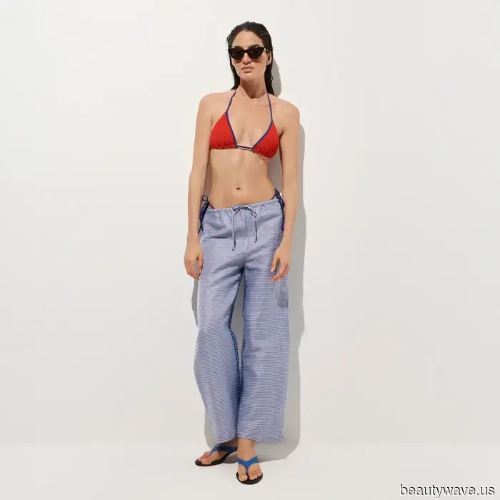 Flip-flops are quite predictable—this surprising flat alternative will elevate bikinis to a more sophisticated level.