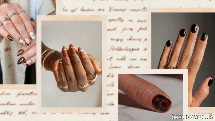 15 Dark Academia-Inspired Nail Designs That Bring to Mind Dusty Leather Volumes, Hidden Societies, and Multiple Plaid Patterns