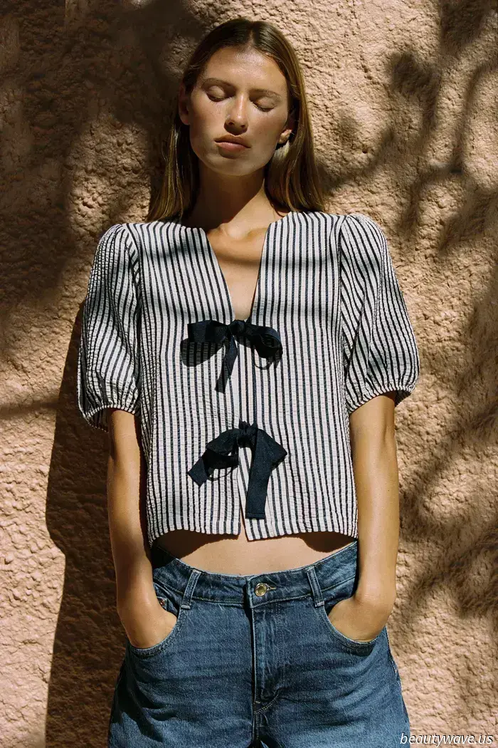 I spend the entire day browsing Zara—these summer tops appear very luxurious.