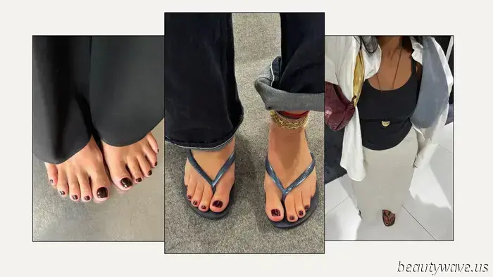 Sorry, French Tips — Die Modewelt trägt diese Anti-Trend-Pedikürefarbe 365 Tage im Jahr