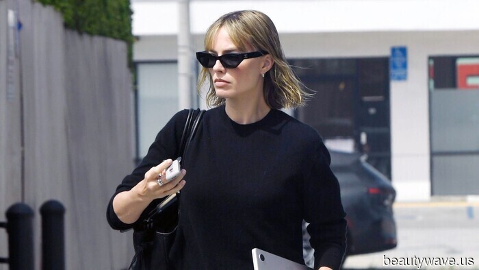 Извините, весенние пастели&mdash;Марго только что доказала, что черный цвет всегда будет шикарным (даже весной)