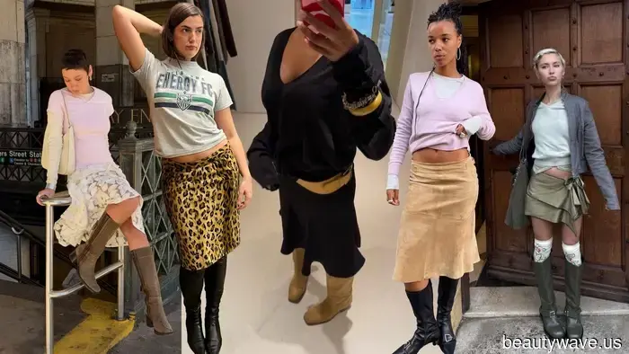 Not Sneakers, Not Flats—Stylish Individuals Are Opting for Skirts Paired with This Surprising Shoe Trend Instead.