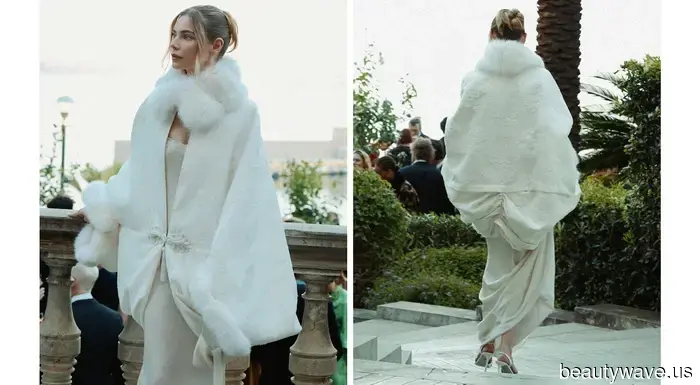 Questa sposa stilista ha indossato un abito da sposa ispirato al vestito di Audrey Hepburn in My Fair Lady.