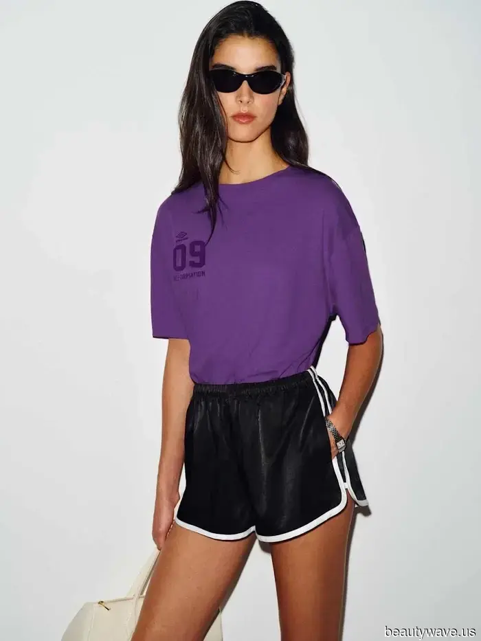 Seen in NYC—the Shorts Trend that It Girls are pairing with T-Shirts.
