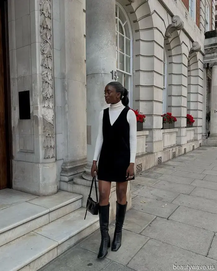 Olvida los jeans por un minuto&mdash;Estos 6 conjuntos de vestido y botas están formando parte de mi rotación de otoño en este momento.