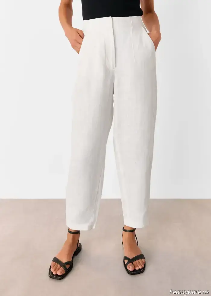 Le donne francesi sanno che questo pantalone anti-denim rende ogni outfit molto più lussuoso.