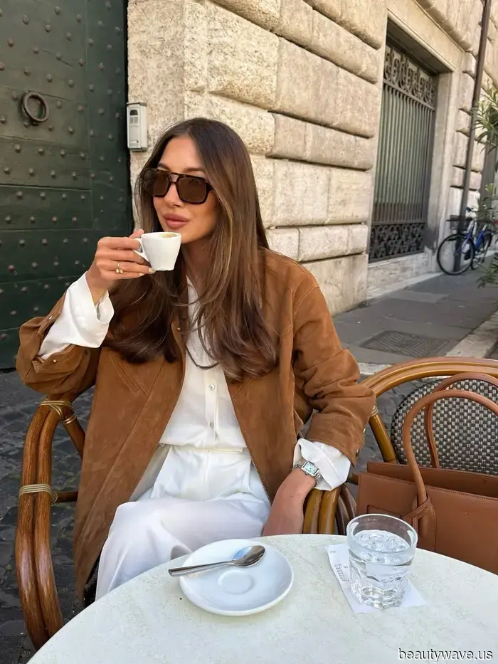 Из Лос-Анджелеса в Париж&mdash;все, кто *понимает*, отказываются от черных кожаных курток в пользу этого элегантного осеннего цветового тренда