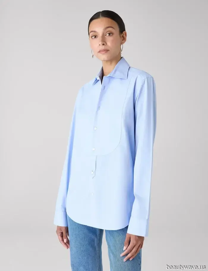 Forget the basic button-downs—*this* is the shirt trend to pair with black trousers this fall.