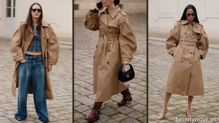 I've observed that fashion enthusiasts in Paris can’t seem to get enough of this stylish trench coat.