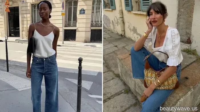 If a fashionable Parisian is in jeans, she pairs them with one of these 7 summer trends.
