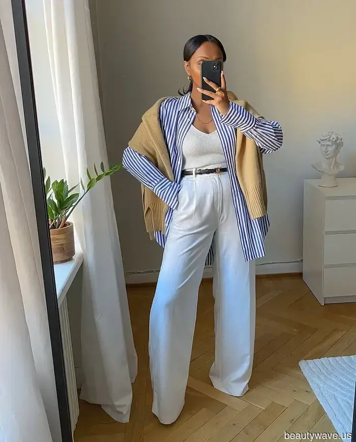 Suddenly, everyone is pairing this chic item with white pants.