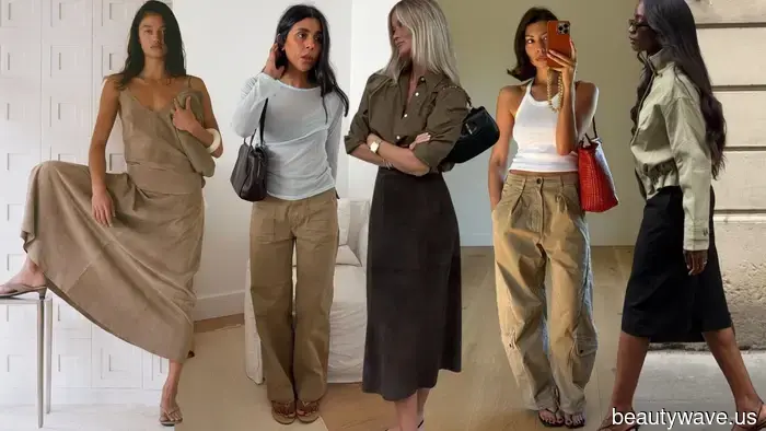 I minimalisti amano questa tonalità neutra sottovalutata che rende gli outfit estivi eleganti e costosi.