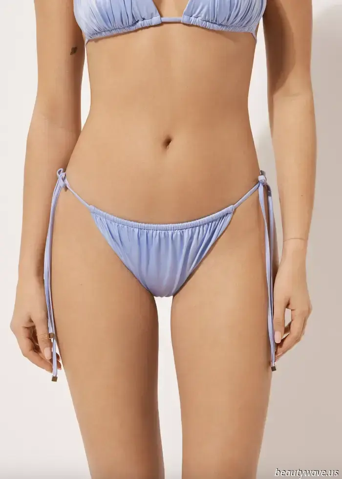 This swimwear brand, favored by celebrities, exudes a premium resort vibe.