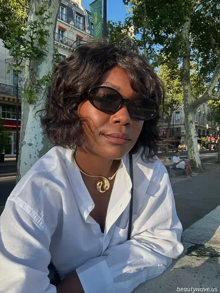 El corte bob peinado con flequillo barrido es la tendencia de peinado de verano que las chicas de moda llevan para lucir más elegantes