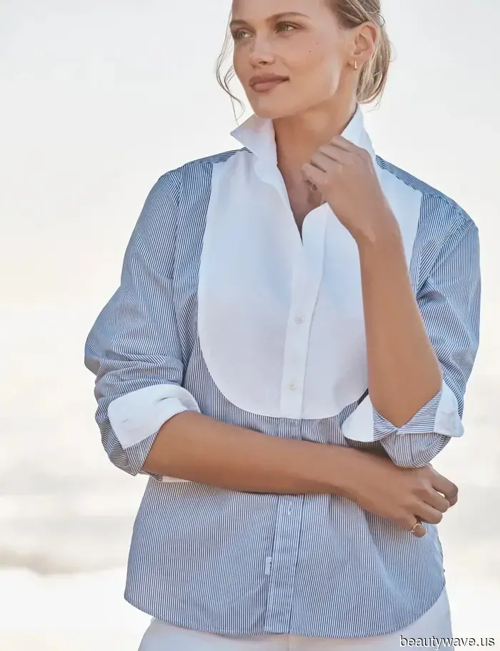 Forget the basic button-downs—*this* is the shirt trend to pair with black trousers this fall.