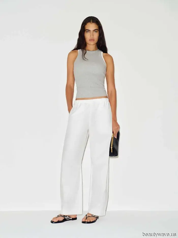 It girls are aware that effortless summer outfits begin with white sneakers and this emerging anti-denim pant trend.