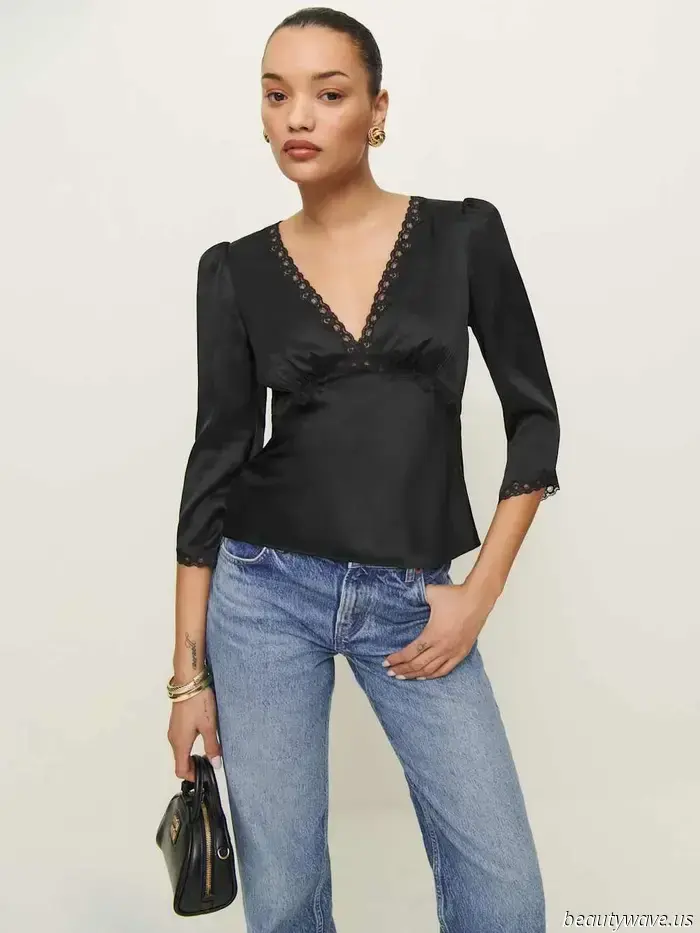 For a stylish look with jeans, skirts, or trousers, this elegant top is always the perfect choice.