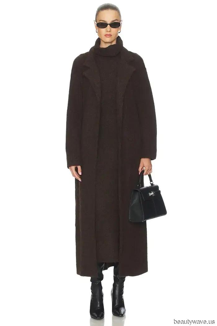 Emma Stone Discovered the Most Stylish Way to Sport a Brown Coat, Right down to Her Red Nails.