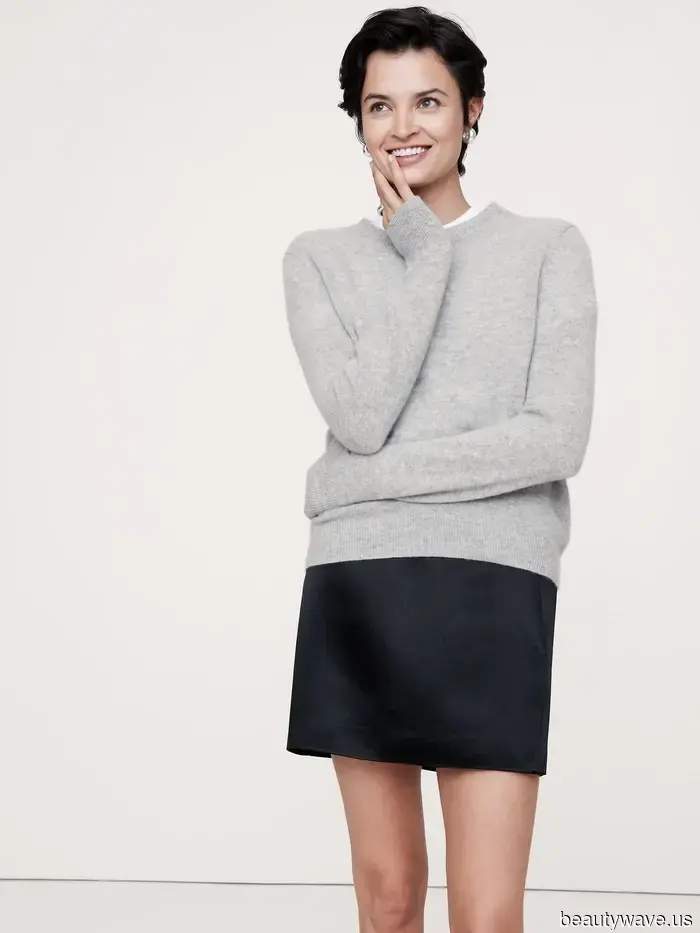 Si solo pudiera tener un suéter para el otoño, sería este estilo increíblemente suave.