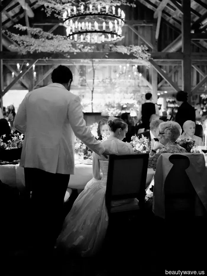The bride chose Danielle Frankel and vintage Ralph Lauren for her wedding at Blackberry Farm.
