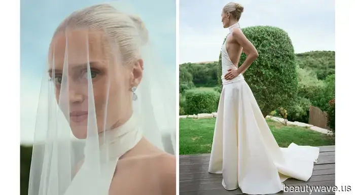 This fashion-forward couple got married at a 19th-century Sicilian masseria, donning custom outfits created by the bride.
