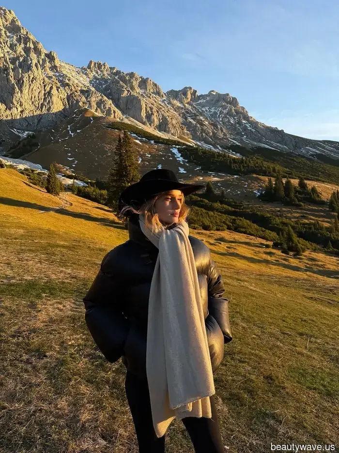 Cuando uses un abrigo de plumas este invierno, úsalo así, así y así.