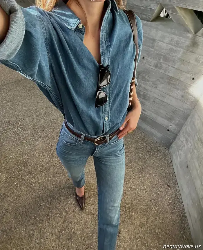 Is it just me, or are all the trendy girls opting for this denim style instead of baggy jeans?