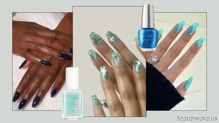 It's confirmed: "Pool Water" nails are taking the place of milky manicures this summer.