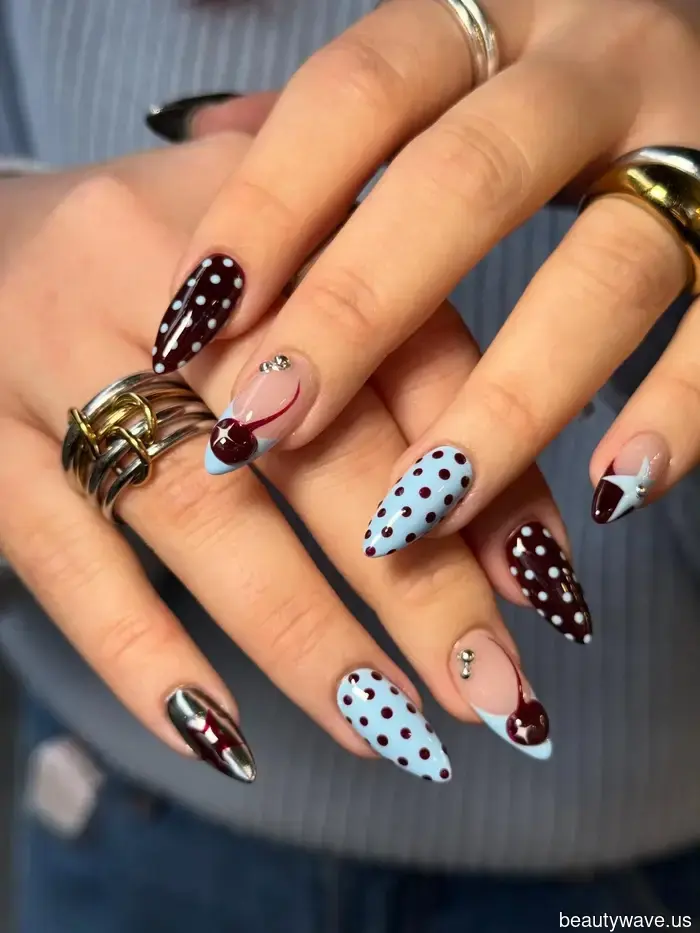As per Manicurists and my Instagram feed, Mixed Berry Nails are set to be the trendiest look for hands this spring.