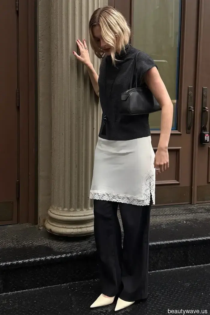 "Странный", но продвинутый способ, которым модные люди стилизуют свои свитера на осень 2025 года