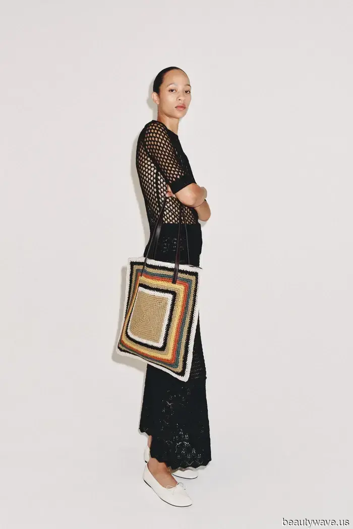 Fact: This French Girl Bag trend instantly makes black trousers and loafers look ready for summer.