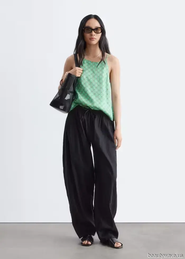 Skip the jeans—ballet flats look most stylish with this season's new trouser trend.