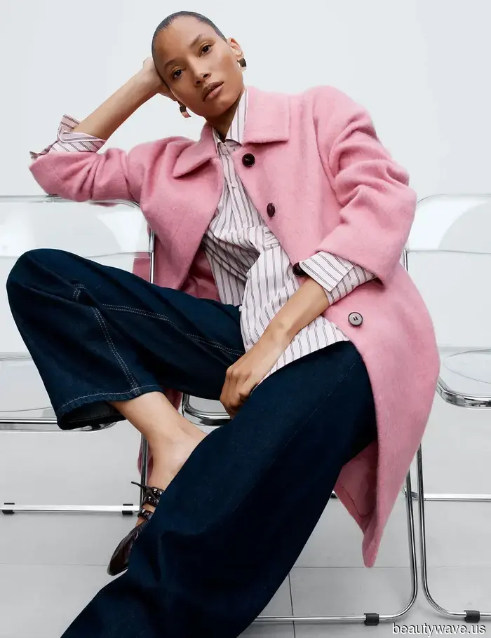 Nicht schmal, nicht weit&mdash;das sind die M&S Jeans, die schicke Frauen den ganzen Frühling über mit Blusen tragen werden.