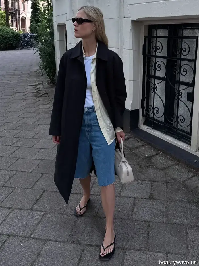 6 Surprisingly Chic Denim Shorts Looks That the Fashion Set Is Sporting