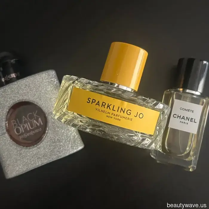 I can't demonstrate it, but I'm convinced that these glittering scents make my outfits appear more luxurious.