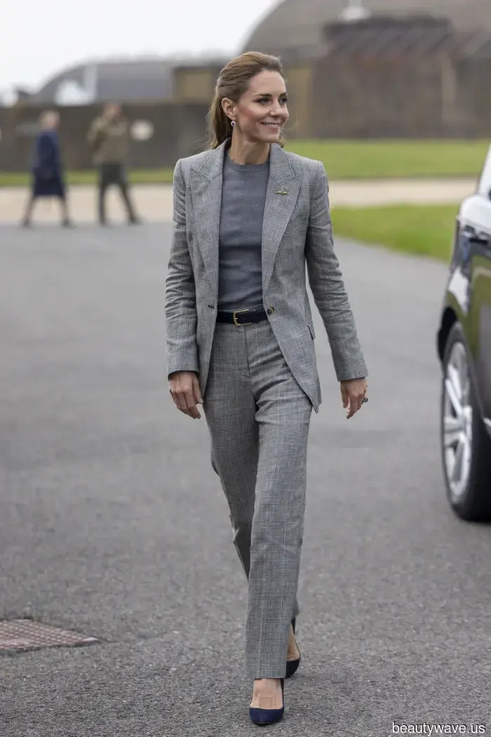 Kate Middleton Recently Sported the Surprising Shoe Color Trend That Elevates Grey Trousers to Their Most Stylish.