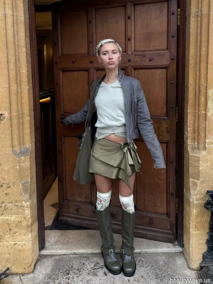 Not Sneakers, Not Flats—Fashionable Individuals Are Pairing Skirts with This Surprising Footwear Trend Instead.