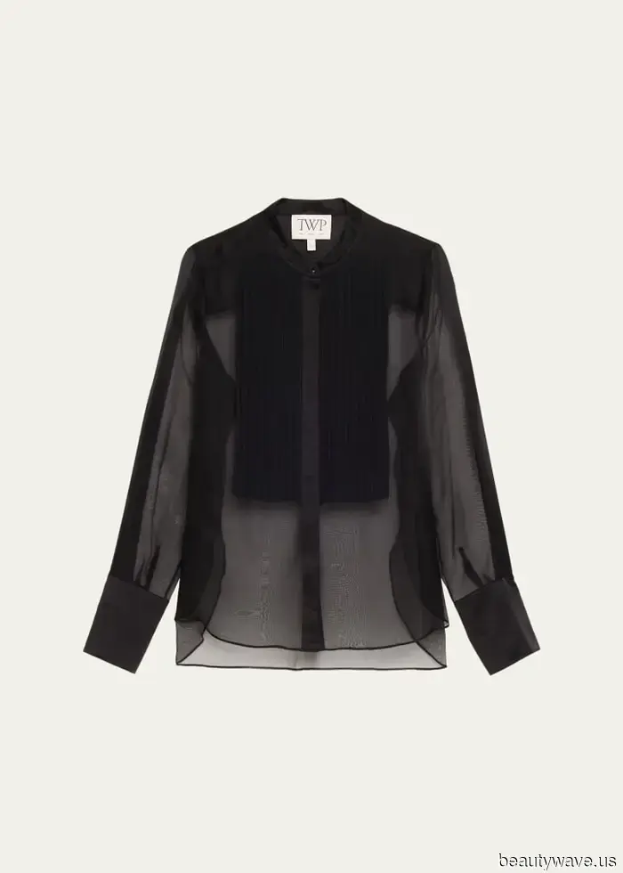 Forget the basic button-downs—*this* is the shirt trend to pair with black trousers this fall.