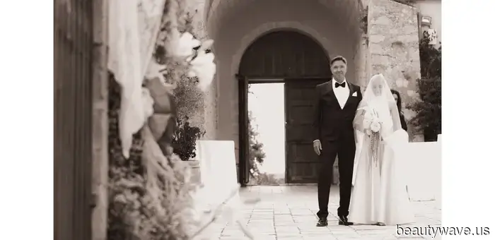 This stylish couple got married at a 19th-century Sicilian masseria in custom outfits created by the bride.