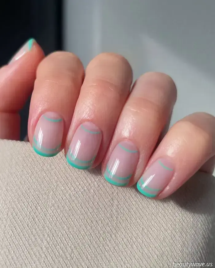 If you find French tips uninteresting, you should consider the half-moon manicure instead.