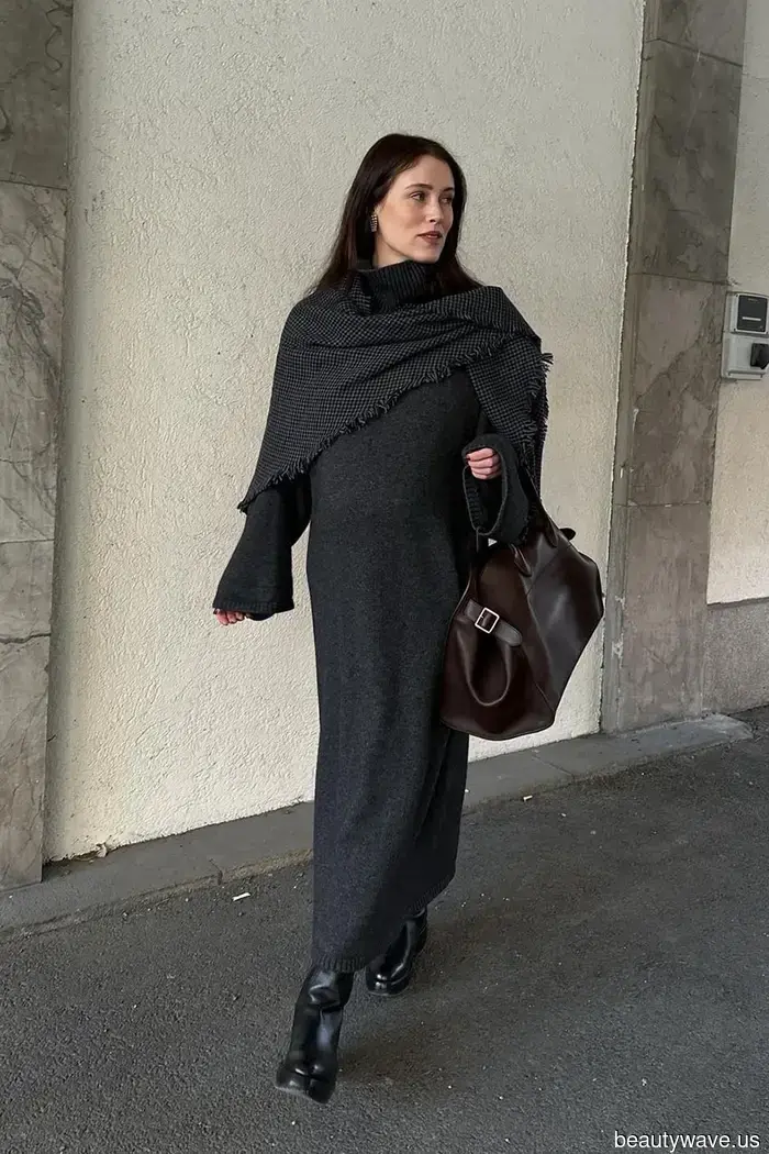 Questo è il trend dei vestiti discreti che tutti indossano con gli stivali in inverno.