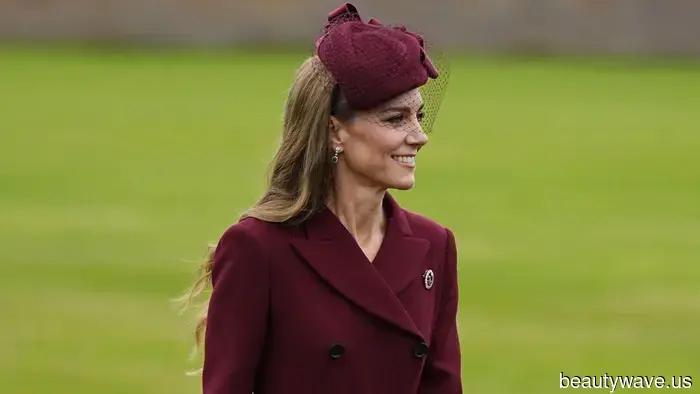Not Matchy and Not Nude, This Shoe Color Is What Kate Middleton Currently Wears With a Burgundy Ensemble.
