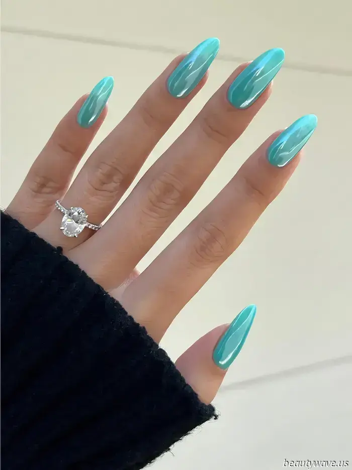 It's Official: "Pool Water" Nails Are Taking Over Milky Manicures This Summer.