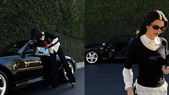 Kendalls schicke Outfit-Formel beweist, dass man keine Jeans braucht, um den Minimalismus der 90er Jahre zu leben.