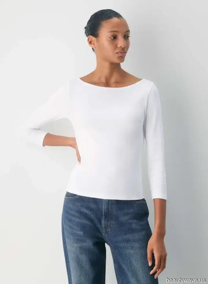 Neither V-Neck nor Crewneck: This T-Shirt Style Is More Sophisticated and Endorsed by Sabrina Carpenter