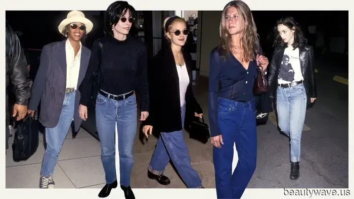Lo siento, pero las celebridades de los 90 vestían mejor para el otoño&mdash;7 conjuntos con jeans que lo demuestran.