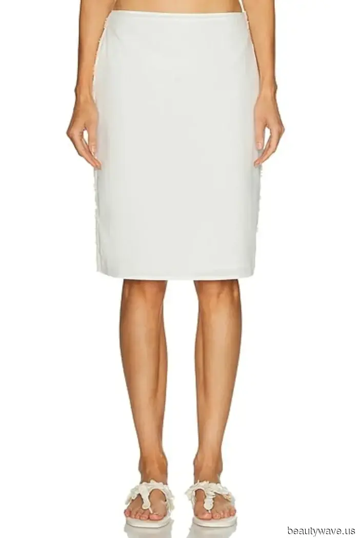 If you want your midi skirt ensemble to have a French vibe—skip the flip-flops and flats and opt for this shoe trend instead.