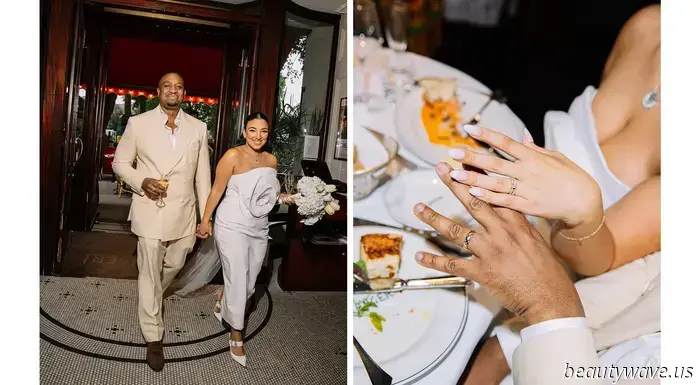 This stunning bride chose a stylish secondhand designer gown for her intimate and effortlessly elegant wedding in London.