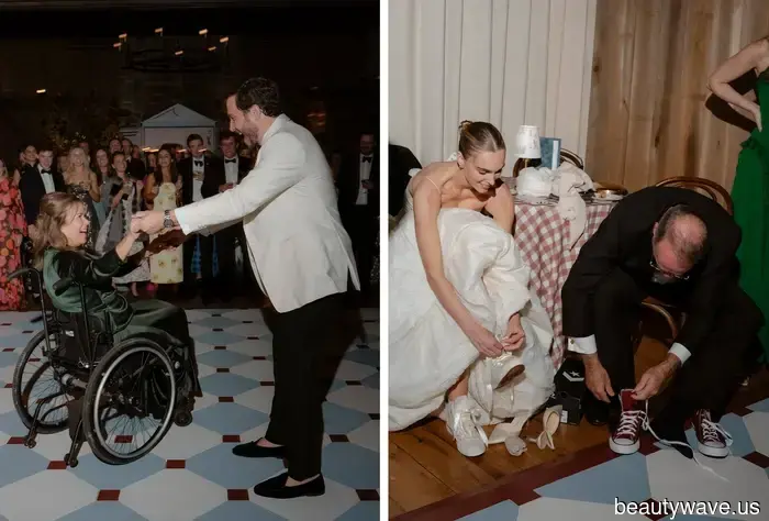 The bride chose Danielle Frankel and vintage Ralph Lauren for her wedding at Blackberry Farm.